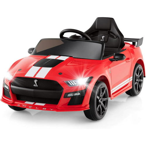 OLAKIDS Licensed Ford Mustang GT500 Ride on Car Battery Powered Electric Vehicle for Aged 3-8