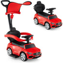 OLAKIDS Licensed Mercedes Benz Push Car for Toddlers, 3 in 1 Baby Stroller