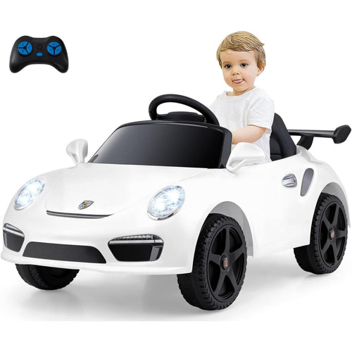 OLAKIDS Licensed Porsche 12V Pink Ride on Car  Electric Vehicle Battery Powered with Remote Control