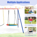 OLAKIDS Swing Stand, 550 lbs Heavy Duty Metal Swing Frame, Extra Large A-Frame Swing Stand for Kids and Adult