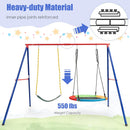 OLAKIDS Swing Stand, 550 lbs Heavy Duty Metal Swing Frame, Extra Large A-Frame Swing Stand for Kids and Adult