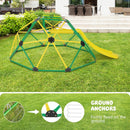 Olakids Climbing Dome with Slide Climb Structure Backyard Playground Center Equipment for Toddlers