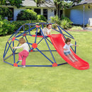 Olakids Climbing Dome with Slide Climb Structure Backyard Playground Center Equipment for Toddlers