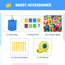 OLAKIDS Inflatable Bounce House, Princess Pink Jumping Castle Kids Candyland