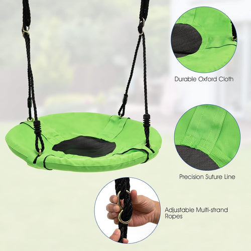OLAKIDS Swing Sets for Backyard, 7 in 1 Outdoor 660LBS A-Frame Heavy Duty Metal Swing Stand