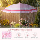 Olakids Kids Picnic Table, Outdoor Toddler Patio Furniture Set with 2 Folding Chairs Adjustable Foldable Umbrella for Garden Backyard Beach