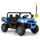 OLAKIDS 2 Seater Ride On UTV, 12V Kids Electric Vehicle Dump Truck