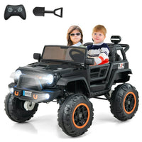 OLAKIDS 24V 2 Seater Ride on Truck 2WD/4WD Battery Powered for 3+ Boys and Girls
