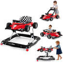 INFANS 4 in 1 Baby Walker, Foldable Toddler Activity Center with Adjustable Height, Removable Toy Tray, Push Walker