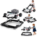 INFANS 4 in 1 Baby Walker, Foldable Toddler Activity Center with Adjustable Height, Removable Toy Tray, Push Walker