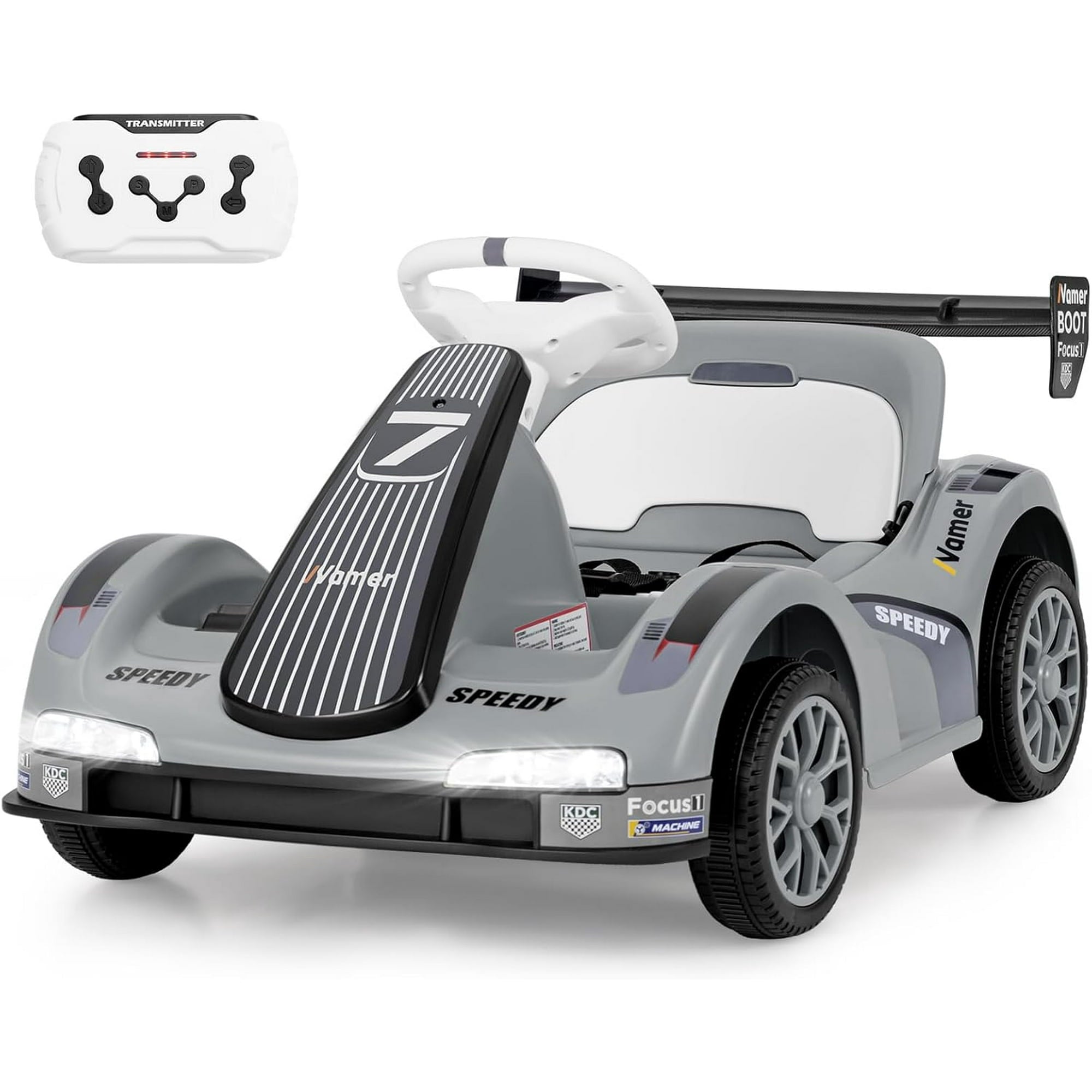 OLAKIDS Electric Go Kart for Kids, 6V Battery Powered Drift Kart for Boys Girls Aged 3+