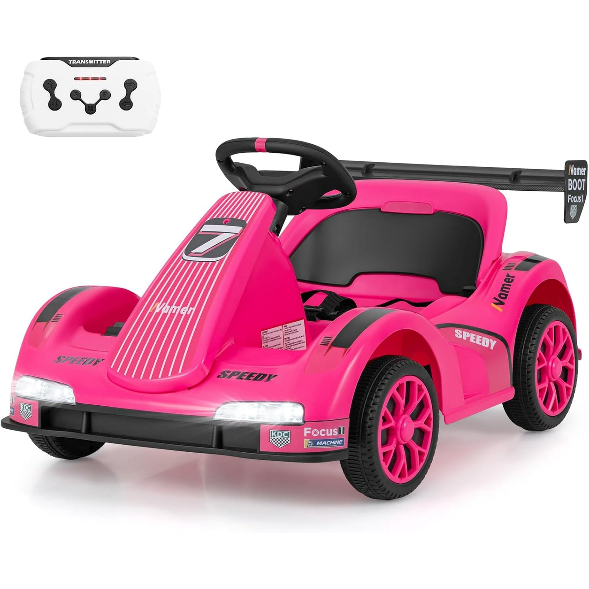 OLAKIDS Electric Go Kart for Kids, 6V Battery Powered Drift Kart for Boys Girls Aged 3+