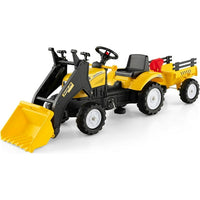OLAKIDS Kids Ride on Excavator Pedal Car Bulldozer for Toddlers 3+