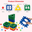 Olakids 32 Pieces Big Waffle Building Blocks for Toddlers