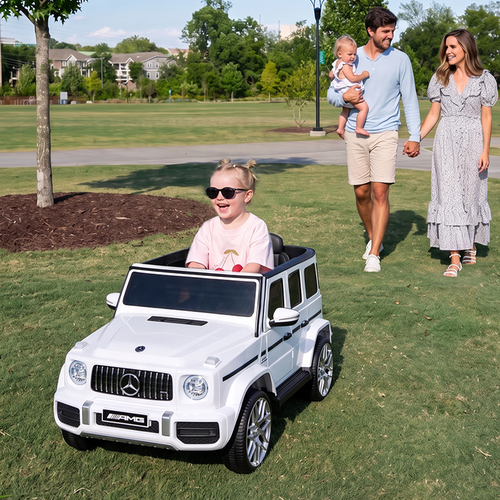 OLAKIDS 12V Kids Ride On Car, Licensed Mercedes Benz G63 Electric Vehicle