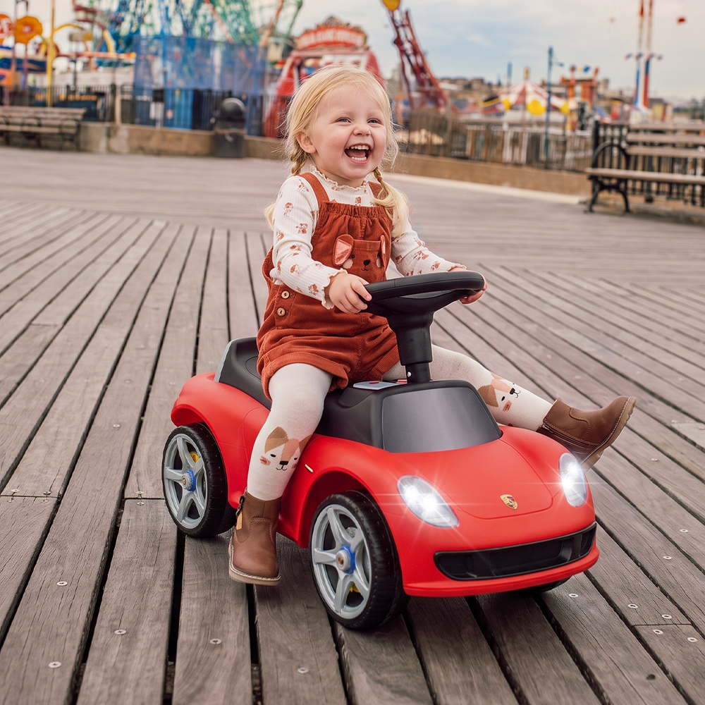 OLAKIDS Licensed Push Car for Toddlers, Foot to Floor Ride on Toy for Boys Girls 1.5-5 Years