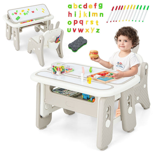 OLAKIDS Kids Table and Chair Set, Activity Table