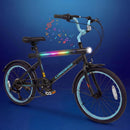 OLAKIDS 20" Kids Mountain Bike, 7 Lighting Modes, Bluetooth Music, 6 Speed, for Ages 6-14 Boys & Girls