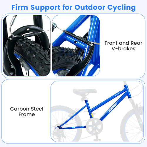 Olakids Kids Mountain Bike, 20 24 Inch Girls Boys Bicycle