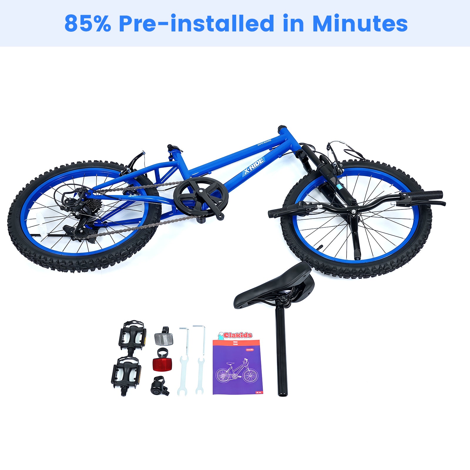 Olakids Kids Mountain Bike, 20 24 Inch Girls Boys Bicycle