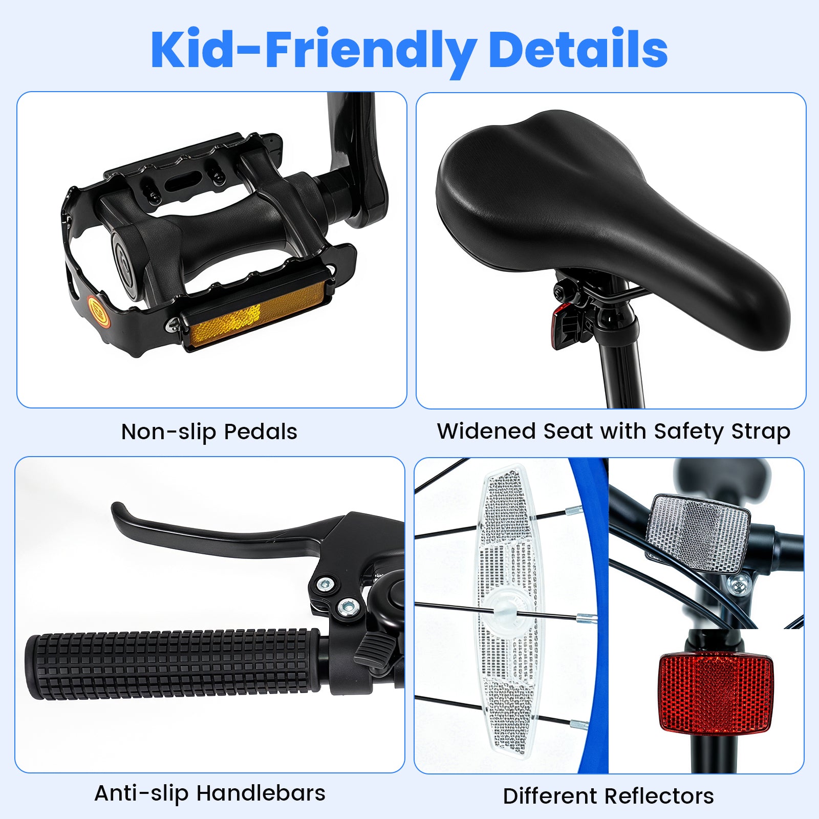 Olakids Kids Mountain Bike, 20 24 Inch Girls Boys Bicycle