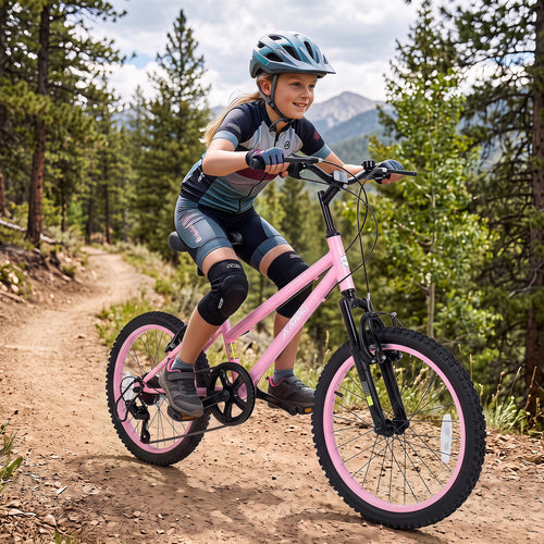 Olakids Kids Mountain Bike, 20 24 Inch Girls Boys Bicycle