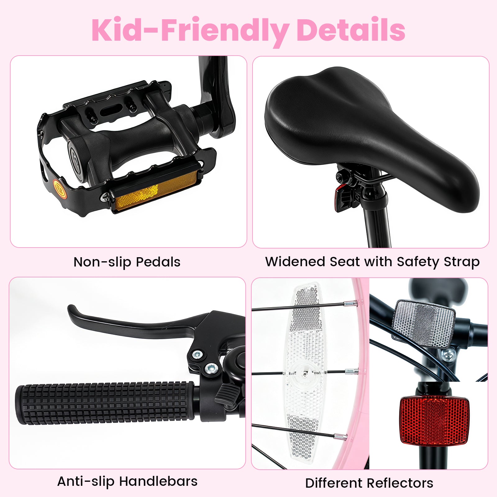 Olakids Kids Mountain Bike, 20 24 Inch Girls Boys Bicycle