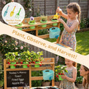OLAKIDS Outdoor Mud Kitchen for Kids with Running Water & Accessories for Ages 3+