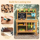 OLAKIDS Outdoor Mud Kitchen for Kids with Running Water & Accessories for Ages 3+