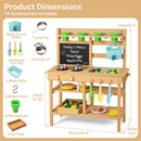 OLAKIDS Outdoor Mud Kitchen for Kids with Running Water & Accessories for Ages 3+