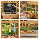 OLAKIDS Outdoor Mud Kitchen for Kids with Running Water & Accessories for Ages 3+