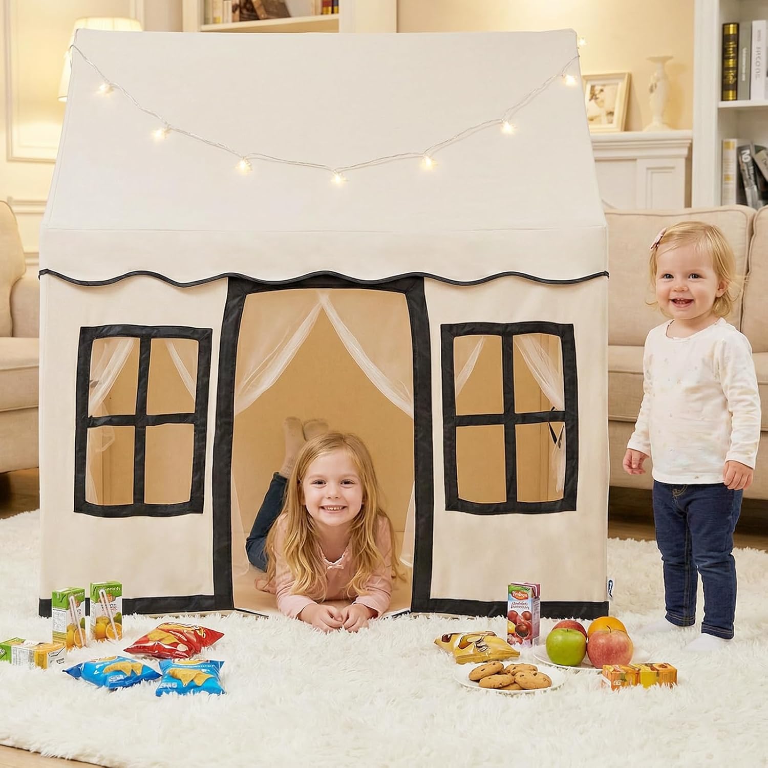 OLAKIDS Kids Play Tent Indoor Outdoor Princess Tents Castle for Toddlers Castle