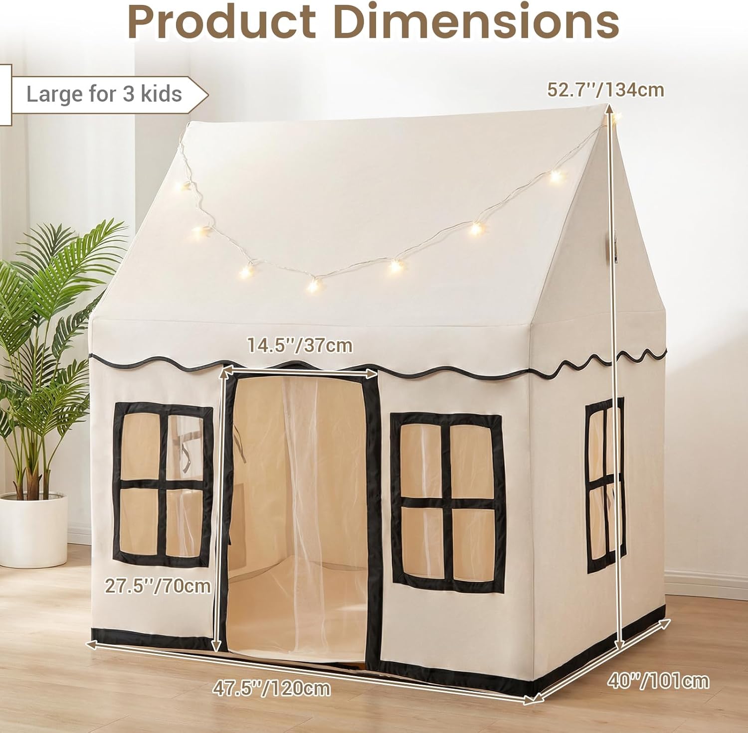 OLAKIDS Kids Play Tent Indoor Outdoor Princess Tents Castle for Toddlers