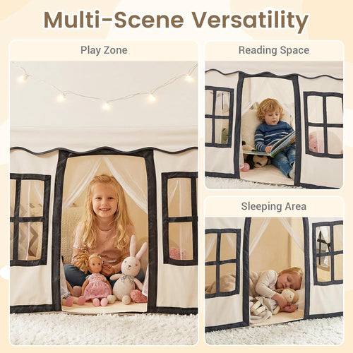 OLAKIDS Kids Play Tent Indoor Outdoor Princess Tents Castle for Toddlers
