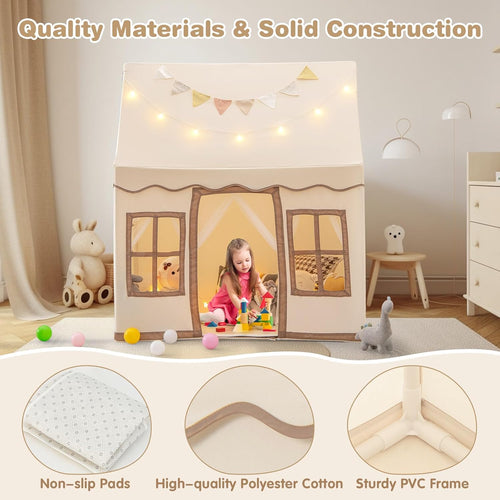 OLAKIDS Kids Play Tent Indoor Outdoor Princess Tents Castle for Toddlers