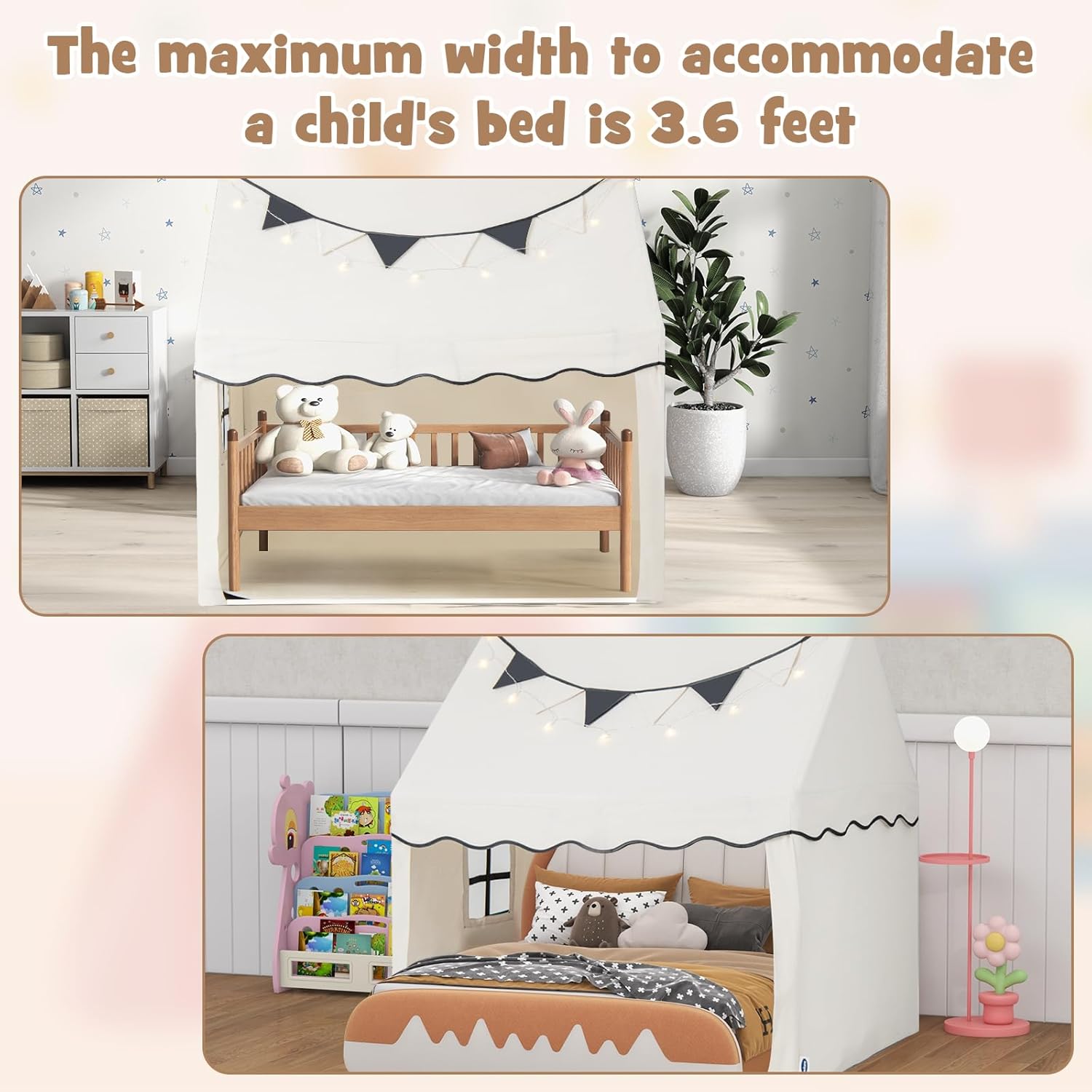 OLAKIDS Kids Play Tent Indoor Outdoor Princess Tents Castle for Toddlers