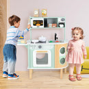 OLAKIDS Kids Kitchen Playset, Toddler Wooden Pretend Cooking Set for Children Boys Girls