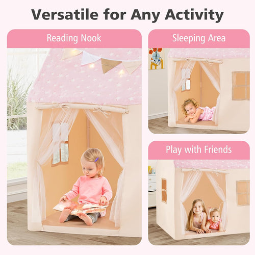 OLAKIDS Kids Play Tent  Indoor Outdoor Princess Tents Castle for Toddlers