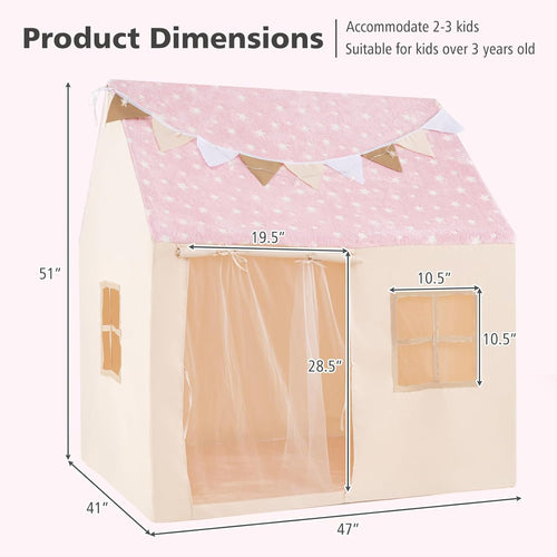 OLAKIDS Kids Play Tent  Indoor Outdoor Princess Tents Castle for Toddlers