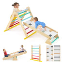 Olakids Pikler Triangle Set 7 in 1 Climbing Toys for Toddlers Foldable Baby Wood Montessori Jungle Gym