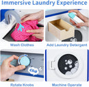 OLAKIDS Kids Toy Washing Machine Playset, Wooden Washer Pretend Laundry Set