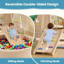 OLAKIDS Indoor Jungle Gym, 9 in 1 Wooden Montessori Baby Climbing Toys