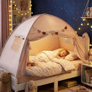 OLAKIDS Bed Tent with Flags Teepee Toys Gift for Boys Girls Aged 3+, 75’’ x 39’’ x 48’’
