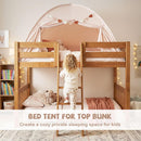 OLAKIDS Bed Tent with Flags Teepee Toys Gift for Boys Girls Aged 3+, 75’’ x 39’’ x 48’’