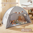 OLAKIDS Bed Tent with Flags Teepee Toys Gift for Boys Girls Aged 3+, 75’’ x 39’’ x 48’’