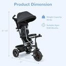 OLAKIDS Kids Tricycle 6 in 1 Baby Trike Toddler Bike with Reversible Seat  9-60 Months