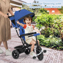 OLAKIDS Kids Tricycle 6 in 1 Baby Trike Toddler Bike with Reversible Seat  9-60 Months
