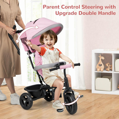 OLAKIDS Kids Tricycle 6 in 1 Baby Trike Toddler Bike with Reversible Seat  9-60 Months