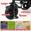 OLAKIDS Kids Tricycle 6 in 1 Baby Trike Toddler Bike with Reversible Seat  9-60 Months