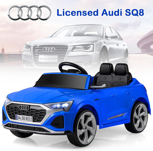 Licensed Audi SQ8 Ride on Car by OLAKIDS, 12V Kids Electric Vehicle with Remote Control, Toddlers Battery Powered Toy with 3 Speeds, Wheels Suspension, Music